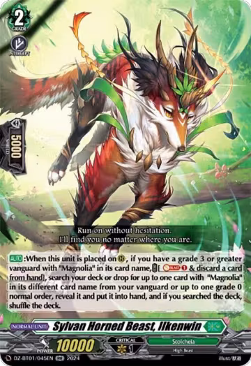 Sylvan Horned Beast, Ilkenwin (DZ-BT01/045EN), DZ-BT01: Fated Clash — Vanguard card price