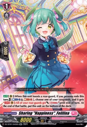 Sharing "Happiness", Felilina (DZ-BT01/049EN), DZ-BT01: Fated Clash — Vanguard card price