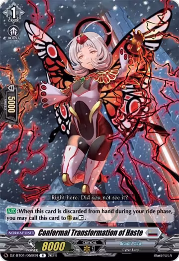Conformal Transformation of Haste (DZ-BT01/059EN), DZ-BT01: Fated Clash — Vanguard card price