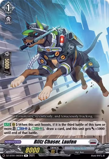 Blitz Chaser, Laufen (DZ-BT01/060EN), DZ-BT01: Fated Clash — Vanguard card price