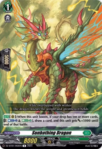 Sunbathing Dragon (DZ-BT01/068EN), DZ-BT01: Fated Clash — Vanguard card price