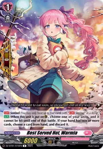 Best Served Hot, Warmia (DZ-BT01/074EN), DZ-BT01: Fated Clash — Vanguard card price