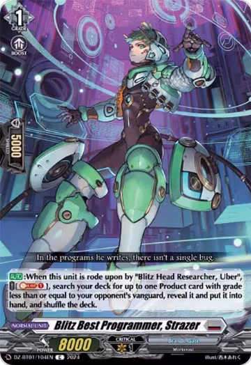 Blitz Best Programmer, Strazer (DZ-BT01/104EN), DZ-BT01: Fated Clash — Vanguard card price