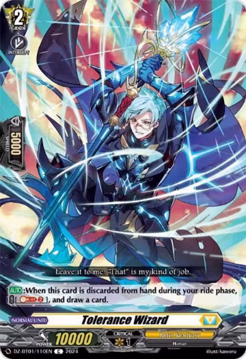 Tolerance Wizard (DZ-BT01/110EN), DZ-BT01: Fated Clash — Vanguard card price