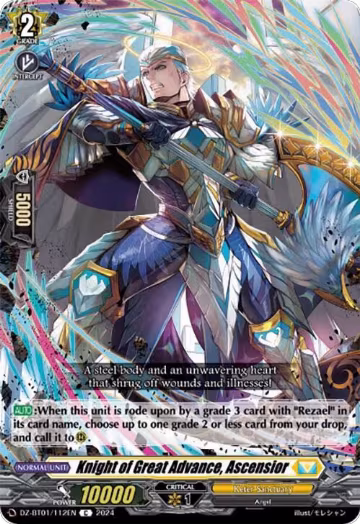 Knight of Great Advance, Ascensior (DZ-BT01/112EN), DZ-BT01: Fated Clash — Vanguard card price