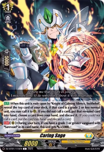 Caring Sage (DZ-BT01/115EN), DZ-BT01: Fated Clash — Vanguard card price