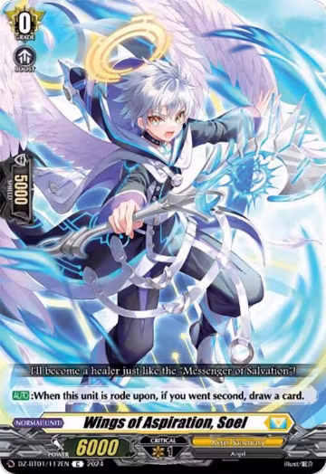 Wings of Aspiration, Soel (DZ-BT01/117EN), DZ-BT01: Fated Clash — Vanguard card price