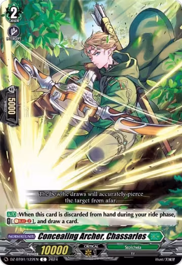 Concealing Archer, Chassarles (DZ-BT01/122EN), DZ-BT01: Fated Clash — Vanguard card price