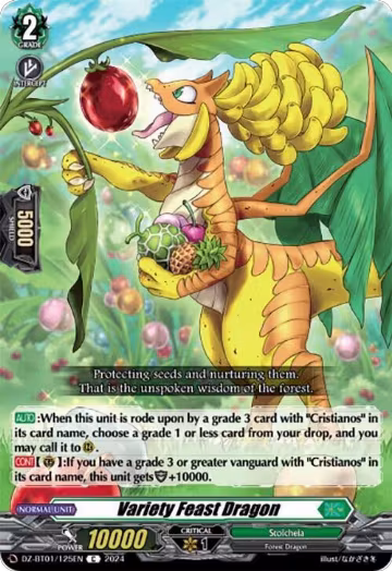 Variety Feast Dragon (DZ-BT01/125EN), DZ-BT01: Fated Clash — Vanguard card price