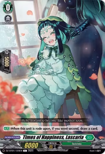 Times of Happiness, Lascaria (DZ-BT01/129EN), DZ-BT01: Fated Clash — Vanguard card price