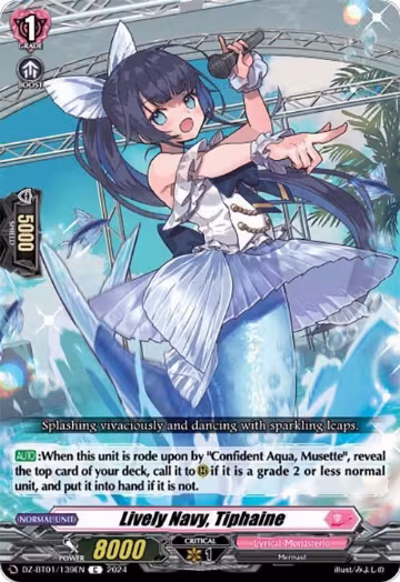 Lively Navy, Tiphaine (DZ-BT01/139EN), DZ-BT01: Fated Clash — Vanguard card price