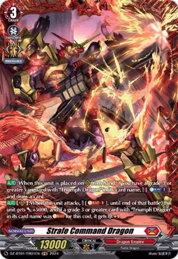 Strafe Command Dragon (FR) (DZ-BT01/FR01EN), DZ-BT01: Fated Clash — Vanguard card price