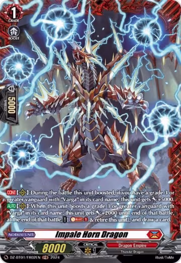Impale Horn Dragon (FR) (DZ-BT01/FR02EN), DZ-BT01: Fated Clash — Vanguard card price