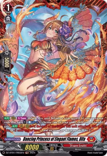 Dancing Princess of Elegant Flames, Olfa (FR) (DZ-BT01/FR03EN), DZ-BT01: Fated Clash — Vanguard card price