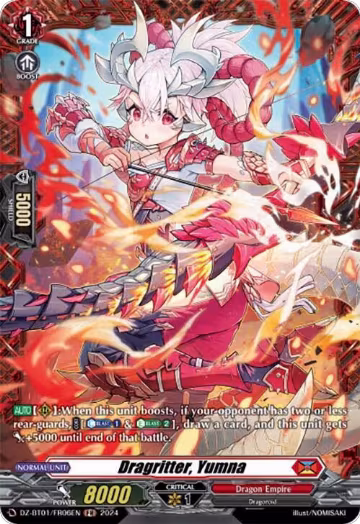 Dragritter, Yumna (FR) (DZ-BT01/FR06EN), DZ-BT01: Fated Clash — Vanguard card price
