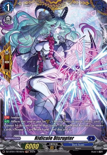 Ridicule Disrupter (FR) (DZ-BT01/FR16EN), DZ-BT01: Fated Clash — Vanguard card price