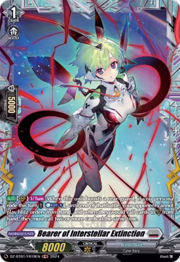Bearer of Interstellar Extinction (FR) (DZ-BT01/FR19EN), DZ-BT01: Fated Clash — Vanguard card price