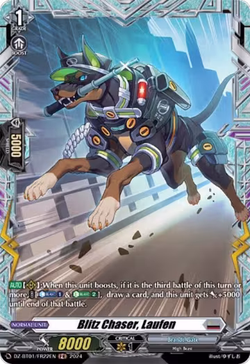 Blitz Chaser, Laufen (FR) (DZ-BT01/FR22EN), DZ-BT01: Fated Clash — Vanguard card price
