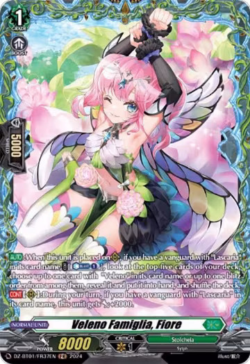 Veleno Famiglia, Fiore (FR) (DZ-BT01/FR37EN), DZ-BT01: Fated Clash — Vanguard card price