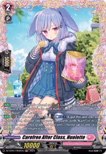 Carefree After Class, Huolette (FR) (DZ-BT01/FR42EN), DZ-BT01: Fated Clash — Vanguard card price