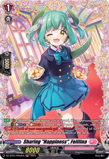 Sharing "Happiness", Felilina (FR) (DZ-BT01/FR43EN), DZ-BT01: Fated Clash — Vanguard card price