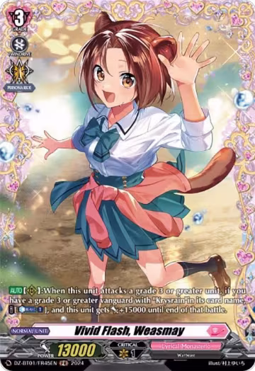 Vivid Flash, Weasmay (FR) (DZ-BT01/FR45EN), DZ-BT01: Fated Clash — Vanguard card price