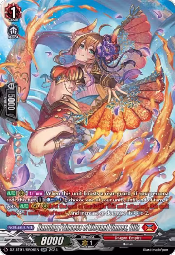Dancing Princess of Elegant Flames, Olfa (SR) (DZ-BT01/SR06EN), DZ-BT01: Fated Clash — Vanguard card price