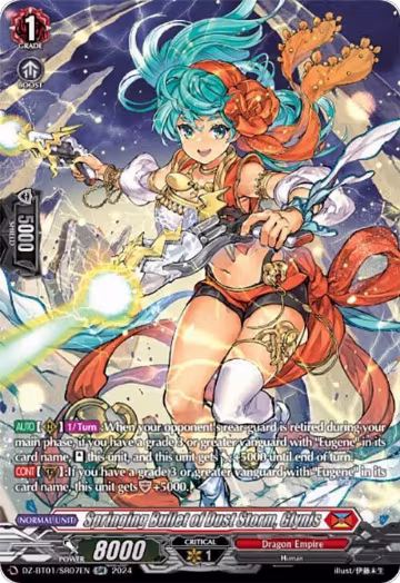 Springing Bullet of Dust Storm, Glynis (SR) (DZ-BT01/SR07EN), DZ-BT01: Fated Clash — Vanguard card price