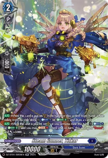 Steam Gunner, Tizkar (SR) (DZ-BT01/SR09EN), DZ-BT01: Fated Clash — Vanguard card price