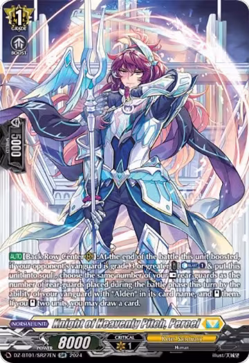 Knight of Heavenly Pitch, Percel (SR) (DZ-BT01/SR27EN), DZ-BT01: Fated Clash — Vanguard card price