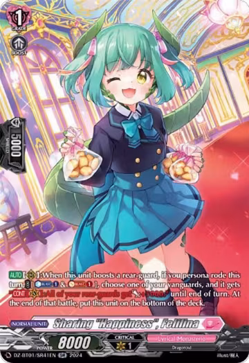 Sharing "Happiness", Felilina (SR) (DZ-BT01/SR41EN), DZ-BT01: Fated Clash — Vanguard card price