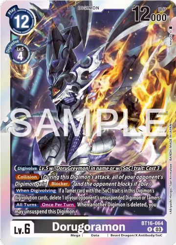 Dorugoramon (BT16-064 R), Beginning Observer — Digimon card price