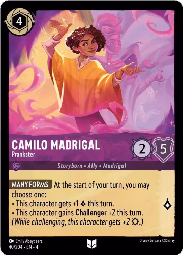 Camilo Madrigal - Prankster (40/204), Ursula's Return — Lorcana card price