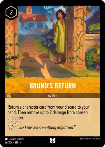 Bruno's Return (26/204), Ursula's Return — Lorcana card price