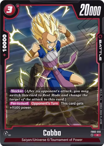 Cabba (FB02-010), Blazing Aura — DB Fusion card price