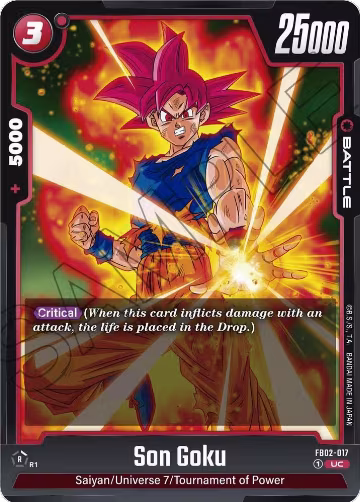 Son Goku - FB02-017 (FB02-017), Blazing Aura — DB Fusion card price