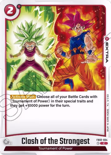 Clash of the Strongest (FB02-034), Blazing Aura — DB Fusion card price