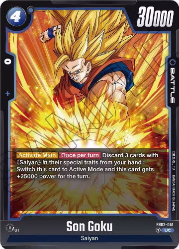 Son Goku - FB02-051 (FB02-051), Blazing Aura — DB Fusion card price