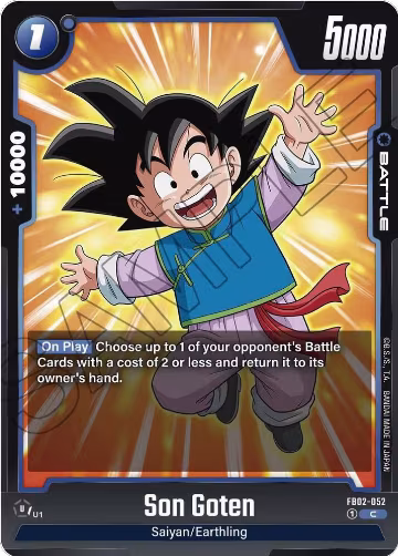 Son Goten - FB02-052 (FB02-052), Blazing Aura — DB Fusion card price