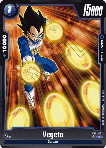 Vegeta - FB02-057 (FB02-057), Blazing Aura — DB Fusion card price