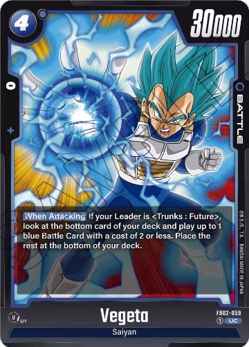 Vegeta - FB02-059 (FB02-059), Blazing Aura — DB Fusion card price