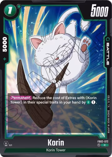 Korin (FB02-072), Blazing Aura — DB Fusion card price