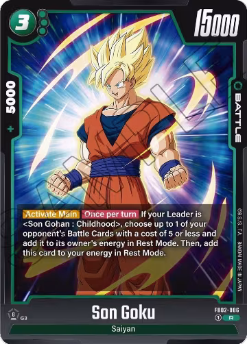 Son Goku - FB02-086 (FB02-086), Blazing Aura — DB Fusion card price