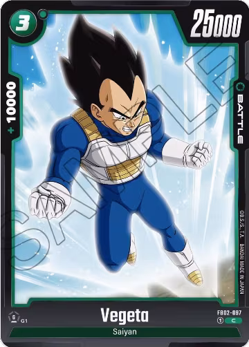 Vegeta - FB02-097 (FB02-097), Blazing Aura — DB Fusion card price