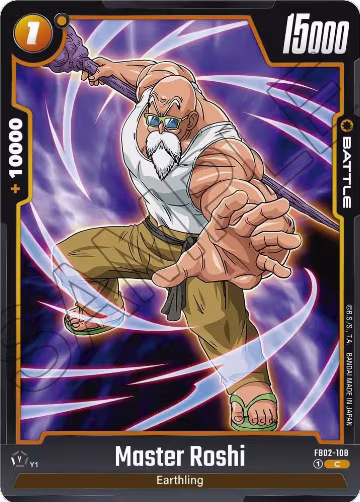 Master Roshi - FB02-108 (FB02-108), Blazing Aura — DB Fusion card price