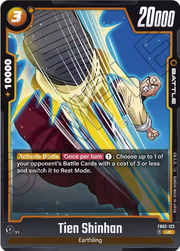 Tien Shinhan - FB02-123 (FB02-123), Blazing Aura — DB Fusion card price