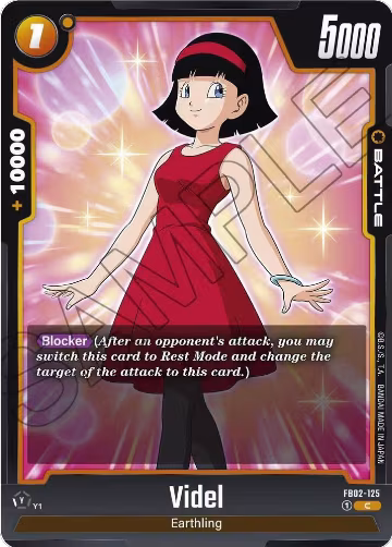 Videl - FB02-125 (FB02-125), Blazing Aura — DB Fusion card price