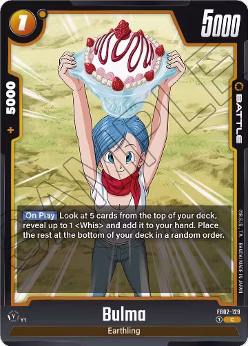 Bulma - FB02-129 (FB02-129), Blazing Aura — DB Fusion card price