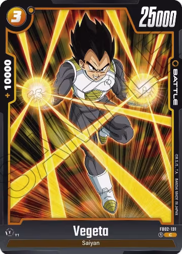 Vegeta - FB02-131 (FB02-131), Blazing Aura — DB Fusion card price