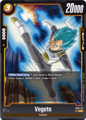 Vegeta - FB02-132 (FB02-132), Blazing Aura — DB Fusion card price